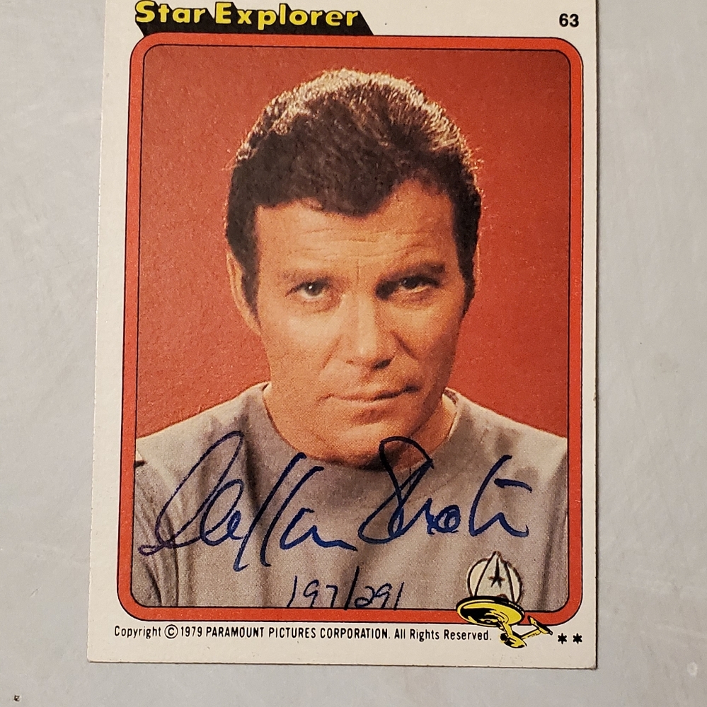 Signed William Shatner Star Trek card photo - Picture 2 of 7